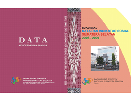 Handbook Of South Sumatra Social Indicators 2006-2009