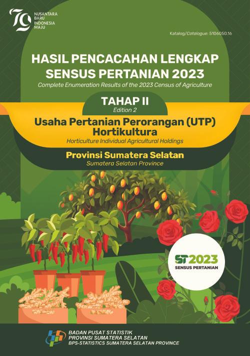 Hasil Pencacahan Lengkap Sensus Pertanian 2023 - Tahap II: Usaha Pertanian Perorangan (UTP) Hortikultura Provinsi Sumatera Selatan