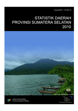 Statistik Daerah Provinsi Sumatera Selatan 2010