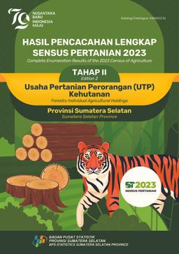 Complete Enumeration Results Of The 2023 Census Of Agriculture - Edition 2 Forestry Individual Agricultural Holdings Sumatera Selatan Province