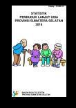 Elderly Population Statistics of Sumatera Selatan Province in 2016