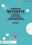 Summary Of Metadata For Sectoral And Special Statistics Activities In Sumatera Selatan Province 2019