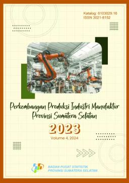 Manufacturing Industry Production Development Of Sumatera Selatan Province In 2023